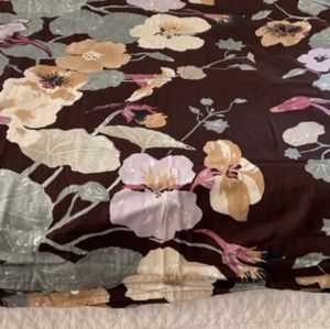 Marimekko "Krassi" King Duvet Set Brown Floral
